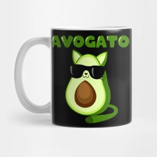 Avogato Funny Avocado Cat Lover Mug